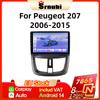 Srnubi 2Din Android 14 Car Stereo Radio For Peugeot 207 2006-2015 CC SW Wireless Carplay Android Auto Mirror Link BT Head Unit