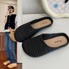 2026 Summer New Women's Closed Toe Slippers, Home Indoor Non-Slip Breathable Lazy Outdoor Lightweight Flat Sandals