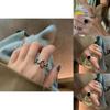 Elegant And Romantic 925 Pure Silver Open Ring For Women With Vintage Inspired Details Hollow