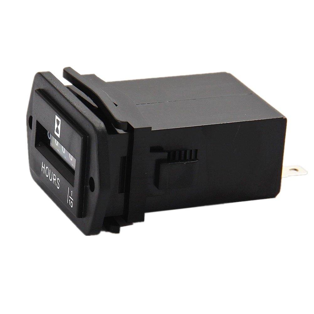 DC 6-80V Mechanical Hour Meter - AIMILAR Hourmeter for Diesel Engine Generator Boat Motorcross Motor Truck Tractor
