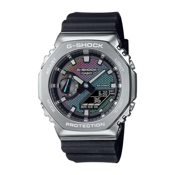 

[Casio] G-Shock Watch [Domestic Genuine Product] Metal Covered Biomass Plastic GM-2100RW-1AJF Men s Rainbow