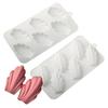 2pcs Silicone Mousse Mould 6 Hole Chocolate Mold Madeleine Cake Mold  French Dessert