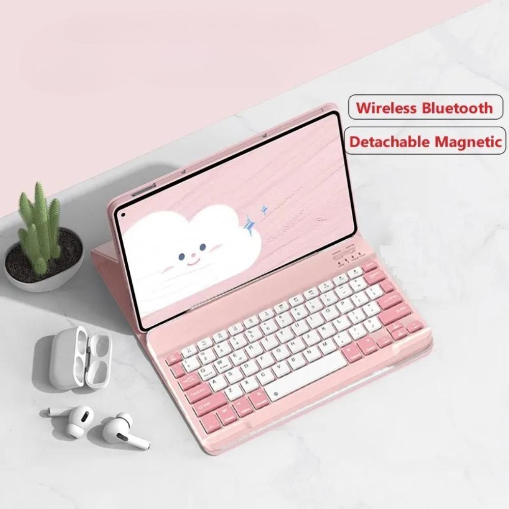 Case with Bluetooth Keyboard for Honor Pad X8a 11 Inch X9a 11.5 Inch ELN2-W09 X9 Pro X9 V9 11.5 Inch X8 Pro X8 Lite Tablet Cover