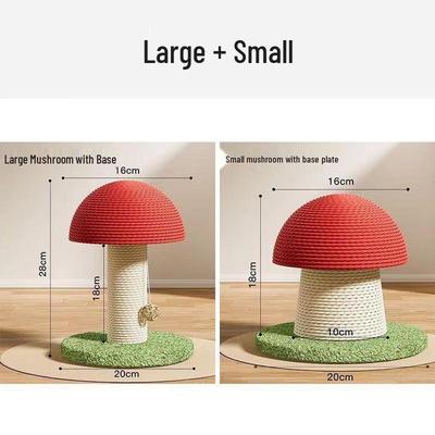 JINGRUIXIANG Sisal-Pilz Kratzbaum für Katzen