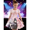 Dress for Girls Kpop Cartoon Graphic Funny Gift for Fan Harajuku Girl Clothes Summer Tops Short Sleeve Dress Children's Clothing
