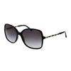 Lambskin Metal Woven Arm Square Sunglasses Women Sunglasses Black CH5210Q-C501-3C