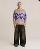 SUPERSUB Corduroy Tinted Washed Wide Pants - Khaki