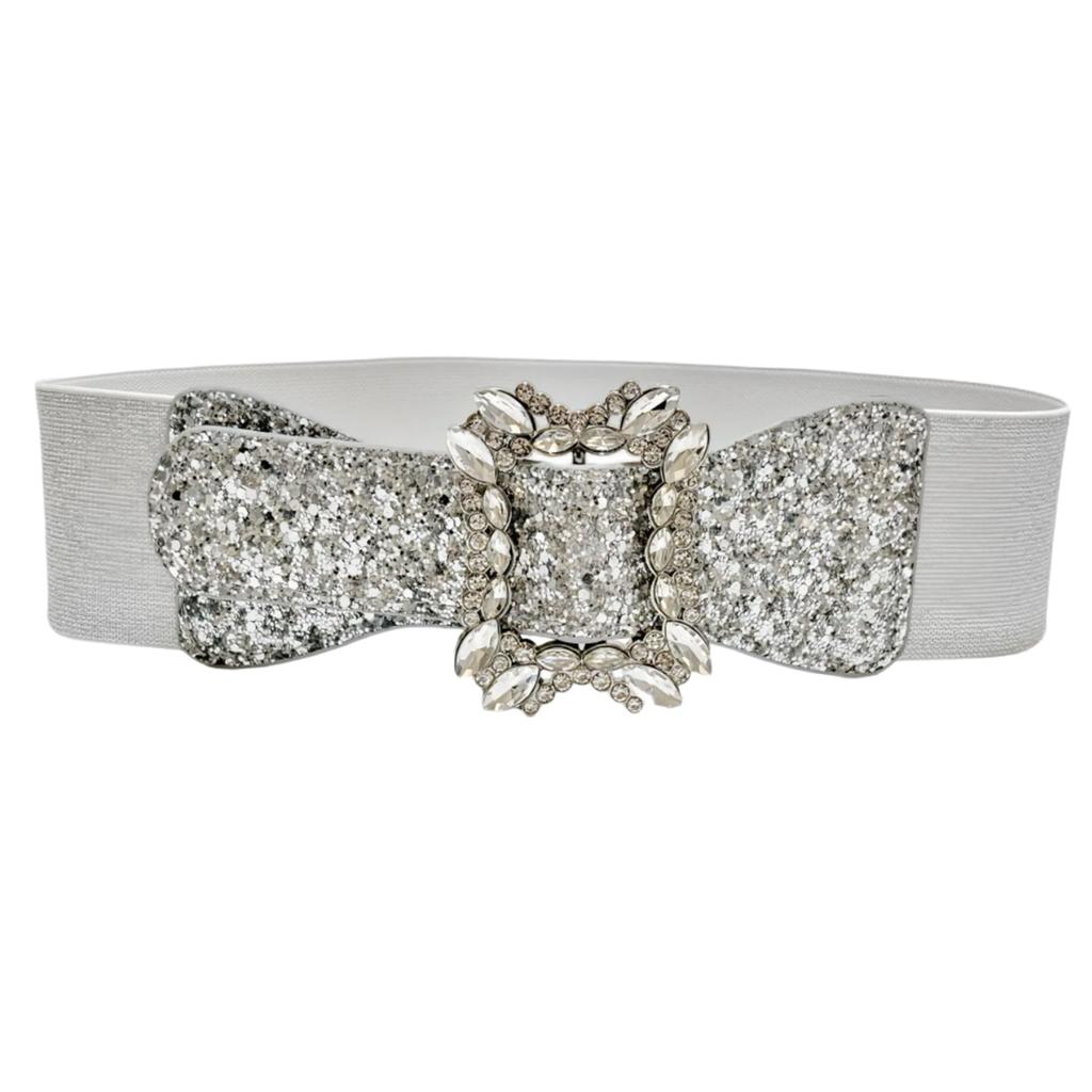 Sparkly Wide Waist Belt Rhinestones Buckle for Hot Girl Glitter Corset Trendy Underbust Waist Chain Belt Disco Party