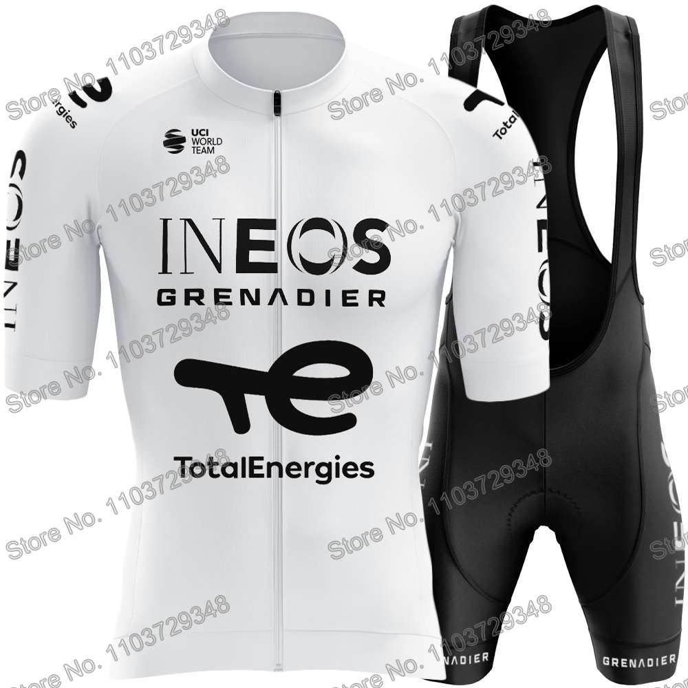 

Ineos Grenadier 2025 Cycling Jersey Men s Set Summer Cycling Clothing White Road Bike Shirt Suit MTB Women Bicycle Bib Shorts XL