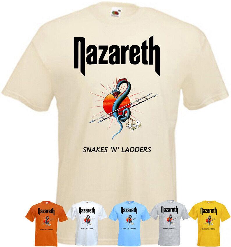 

26 Nazareth Snakes n Ladders v2 t-shirt hard rock band all colors all sizes S-5XL Unisex T-Shirt L