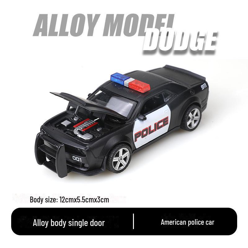 1:36 Pull-Back Alloy Car Model - Lambo G Mustang Police Toy for Kids