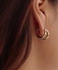 Rita Monica Metal Combi Earrings