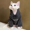 Pet Cat Hoodie Winter Warm Fleece Lined Sweater Hairless Shorthair Cats Ins Style Comfortable Fit