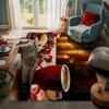 House entrance carpet Home door mat Living Room Bath Foot bathroom non-slip water absorption rugs bath Merry Christmas winter