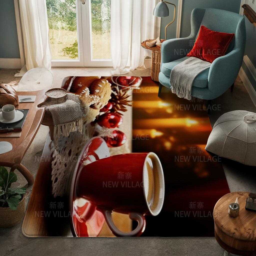 House entrance carpet Home door mat Living Room Bath Foot bathroom non-slip water absorption rugs bath Merry Christmas winter