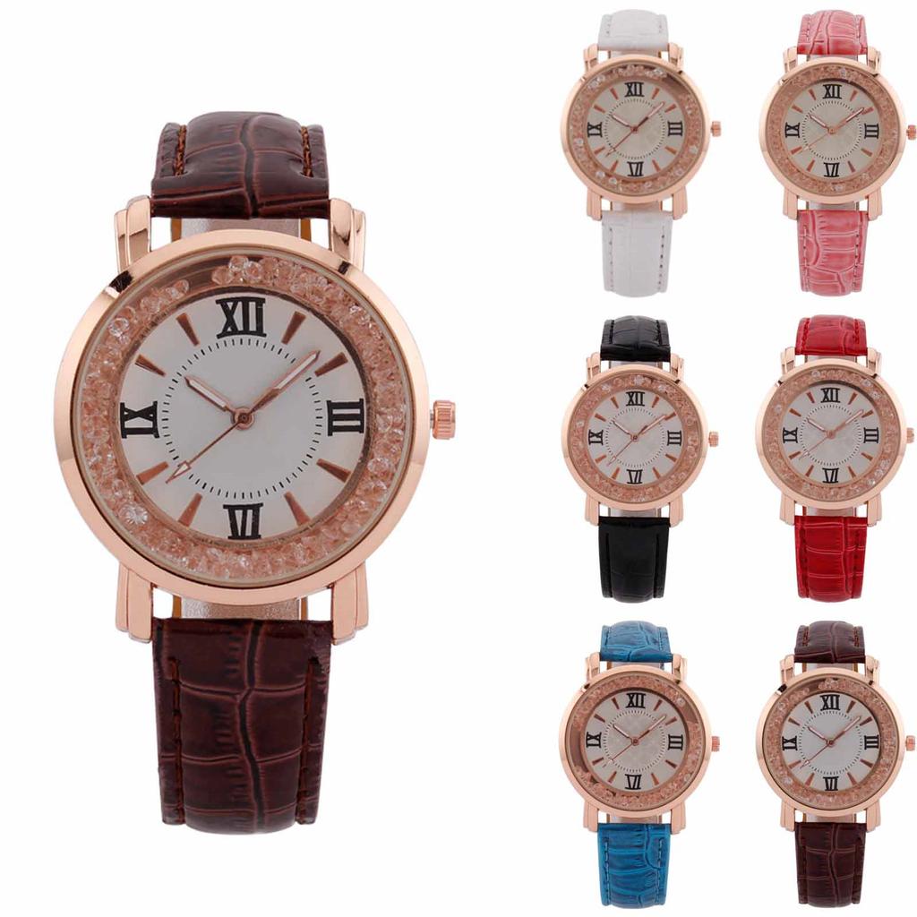 Dámské módní kožené hodinky