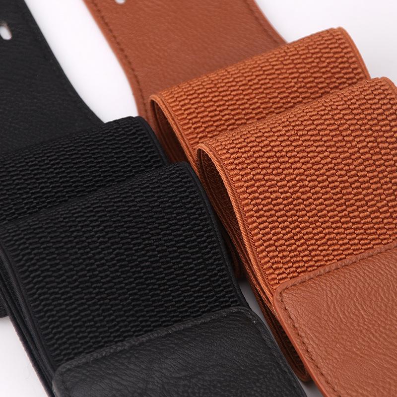 New women's elastic elastic waist seal dress coat decorative wide belt waist belt women's belt
