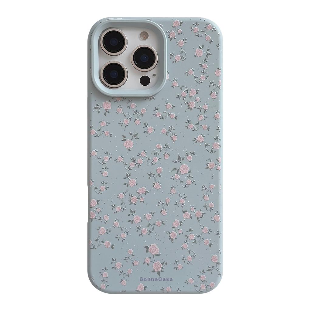 Blue Rose Is Suitable for IPhone 16 Phone Case 17promax Fresh and Light IPhone 14 Early Spring 13 Silicone 11