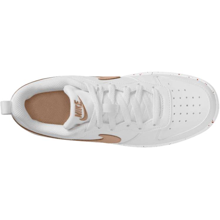 Nike Court Borough Low Recraft GS Białe Trampki Dziecięce Błyszczące DV5456141