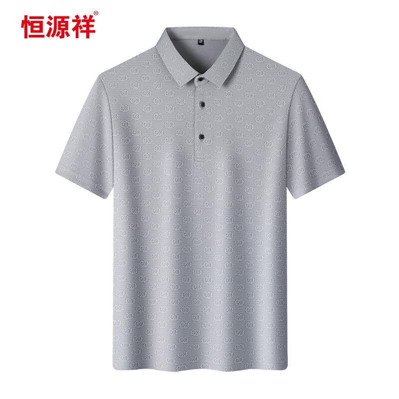 Hengyuanxiang Men's Summer Short Sleeve Polo Shirt
