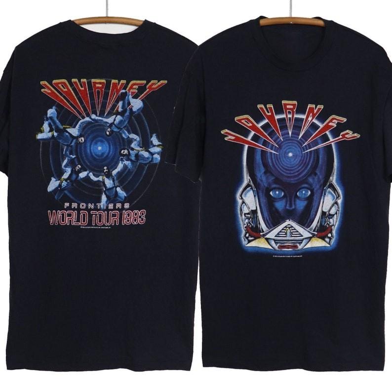 Vintage 1983 Journey Frontiers World Tour T-shirt Journey Tour 50th Shirt Vint S