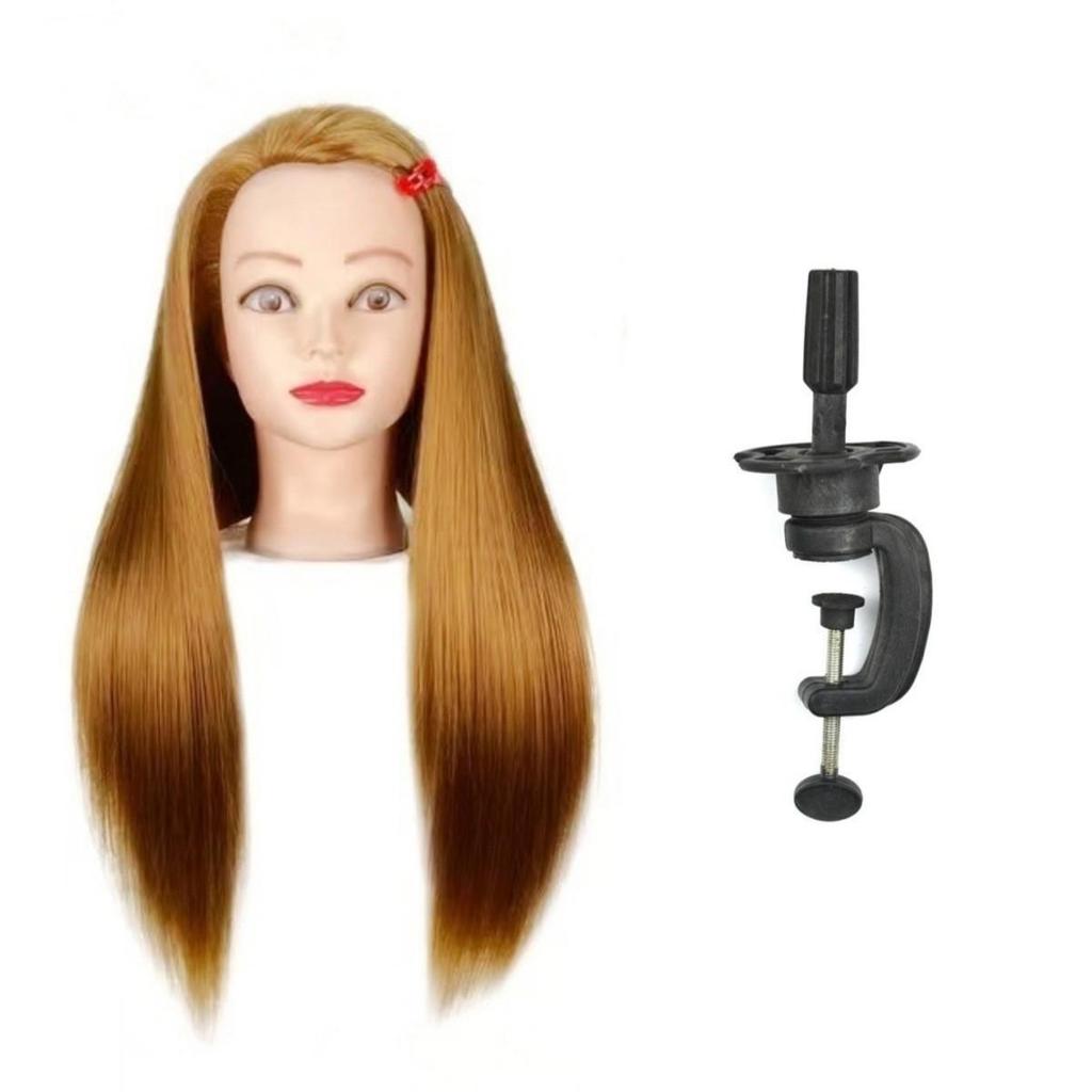 Hairdressing Practice Mannequin Head for Haircutting, Braiding, and Makeup