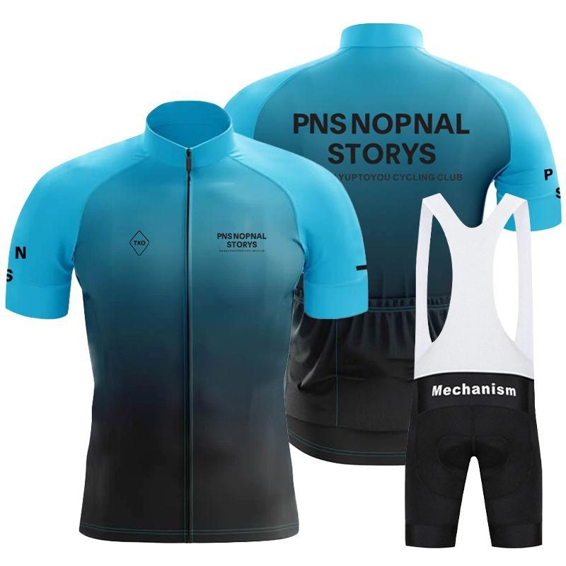 Summer Short Sleeve Cycling Suit Set Men's Road Bike Bicycle Quick Dry Breathable Bib Cycling Pants Top 2026 Summer Breathable Cycling Suit Set