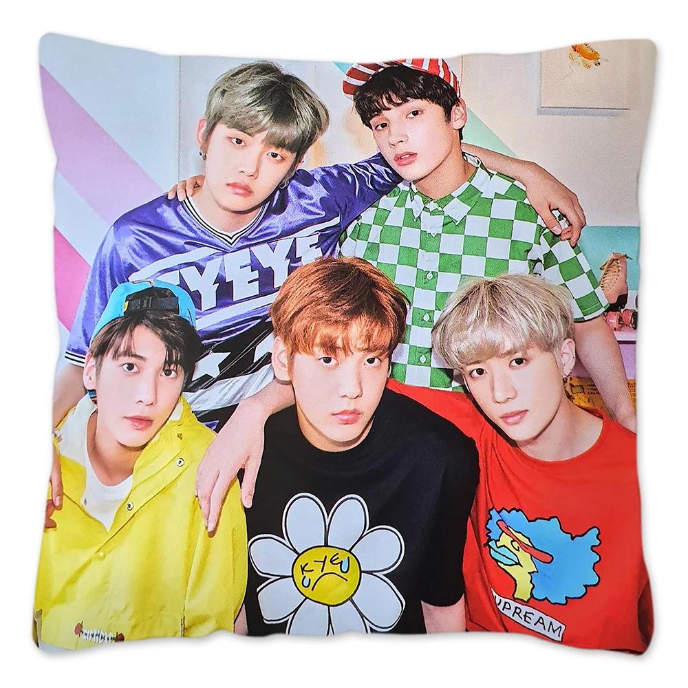 Koreanischer Kpop TXT Kissenbezug, wiederverwendbarer Kissenbezug für Sofa, Wohnzimmer, Harajuku Housses De Coussin