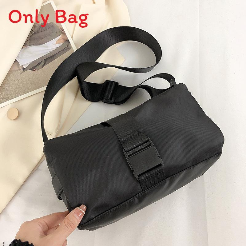 Nylon Small Square Bag With Zipper Closure For Casual Streetwear Women