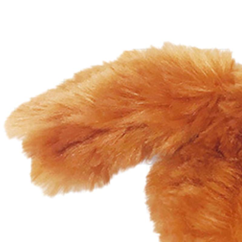 Pet Bouncing Jump Ball Cartoon Animal Sound Vibration Pet Electric Bouncing Ball Plush Toys for Dogs Brown Haired Dog