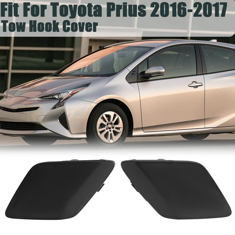 Fits For 2016-2017 Toyota Prius Front Bumper Tow Hook Eye cap Cover Left &Right