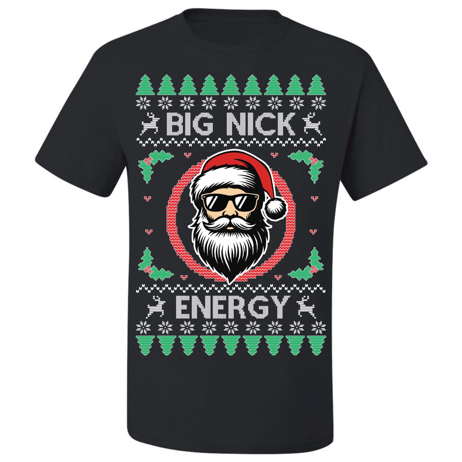 Ugly Christmas T-Shirt Big Nick Energy Tee Shirt 3XL