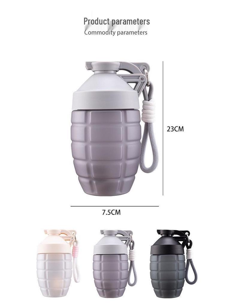 Summer Pineapple Sports Water Bottle – Large Capacity, Portable Student Kettle, Fitness Shaker, Smoothie Cup