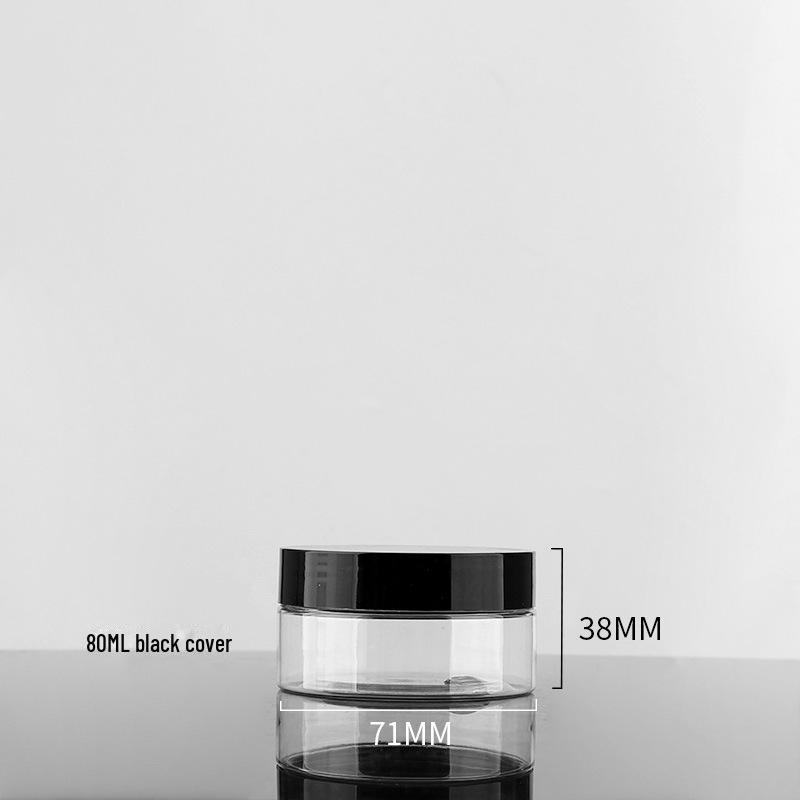 Plastic Pet Cream Bottle: 30g/50g/100g with Black Lid, 68Tooth Design, for Skincare, 700g