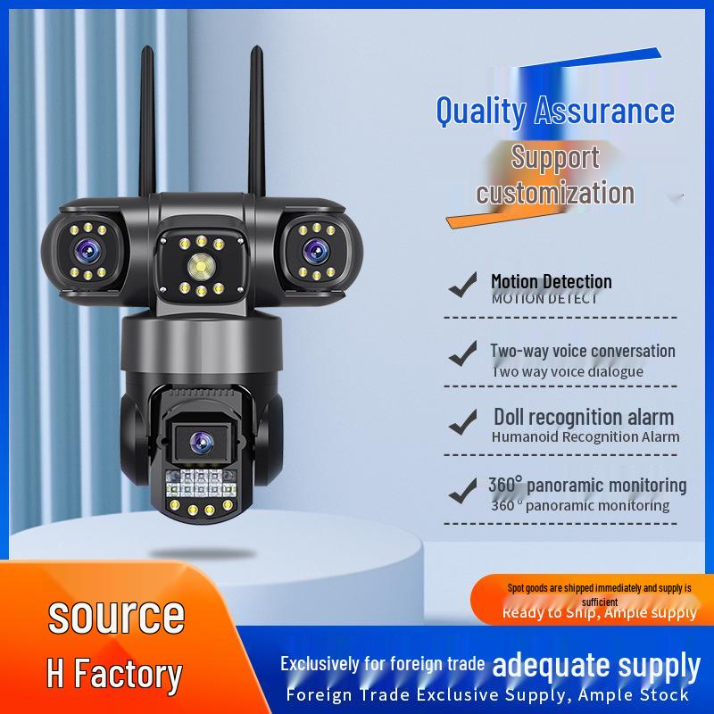 V380 Solar-Powered 4G Outdoor Surveillance Camera with HD Night Vision