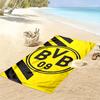 Vibrant BVB Fan Art beach towel Beach towel for vacation photos Outdoor camping Outdoor pool towel Absorbent bath towel swim