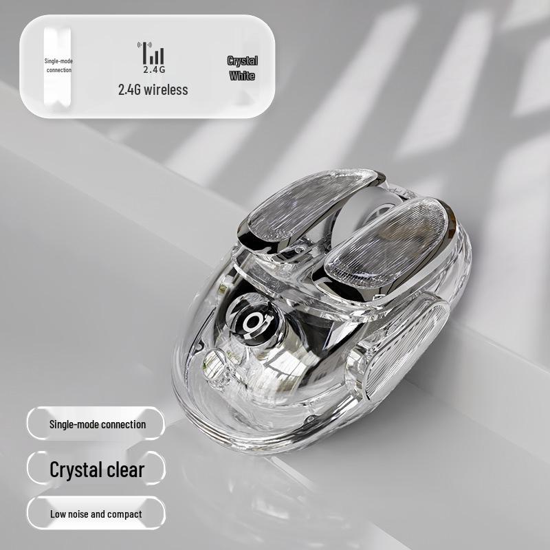 

Pioneer Q9 Cute Wireless Bluetooth Mouse - Small, Silent, Transparent Design for Girls