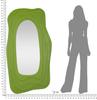 Wall Mirror Dafne Green Cm 90X4X165