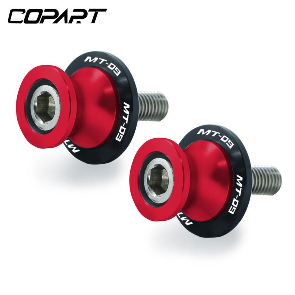 For YAMAHA MT09 FZ09 FJ-09 MT-09 TRACER MT 09 All Years 6/8MM Motorcycle Swing Arm Sliders Spools CNC Stand Screw Paddock