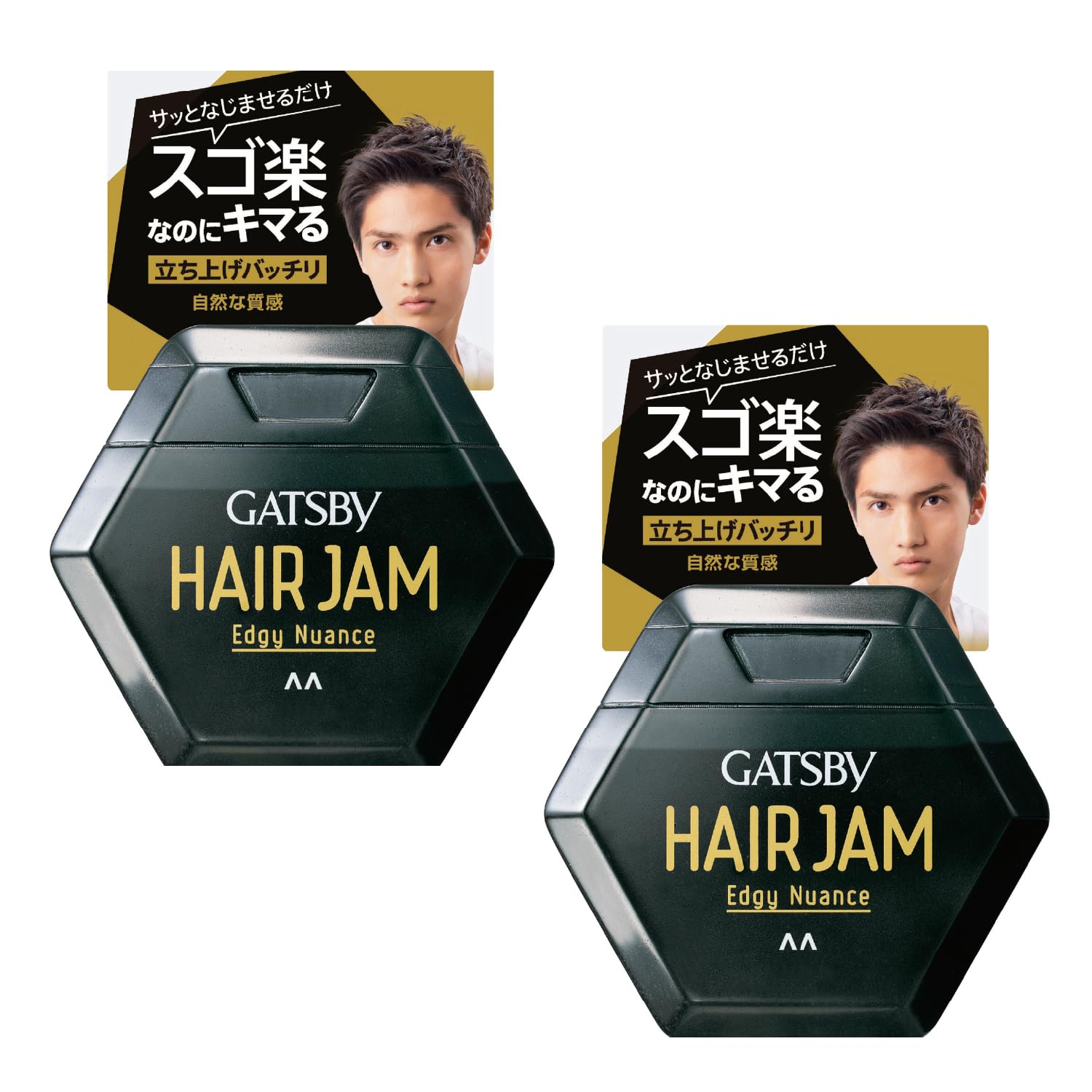 

GATSBY Hair Jam Edgy Nuance Hair 110ml x 2 [Men s Gel]