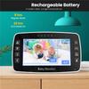 2026+ 4.3Inch IPS Screen Wireless PTZ Intercom Baby Monitor Temperature Display Nanny Cam Long Distance Camera EU Plug
