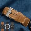 35mm*24mm Genuine Leather Watchband Men's wristband for Bell  Ross BR-01 and BR-03 Strap Wrist Belt Bracelet + Tool