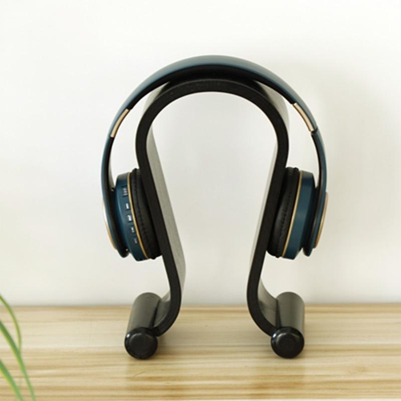 Stylish Wood Headphone Stand Headsets Desktop Organizers For Over Ear Models Universal Compatibility With NonSlip Base