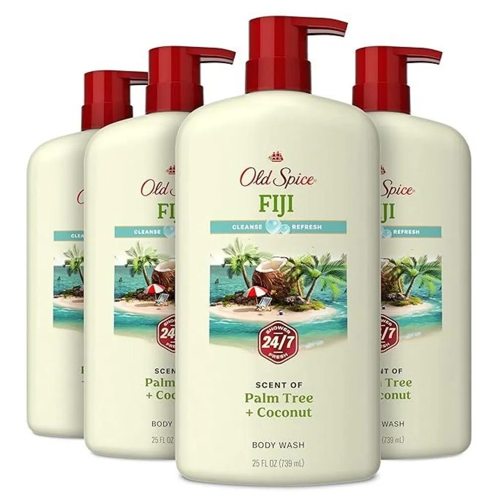 Old Spice Body Wash for Men Palm Tree Coconut 739ml x 4