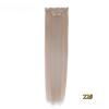 FREEDOM Synthetic Clip Hair Extensions 4Pcs/Set 24 Inch Long Straight Ombre Brown Blonde 8 Clips In Hair Extensions For Women