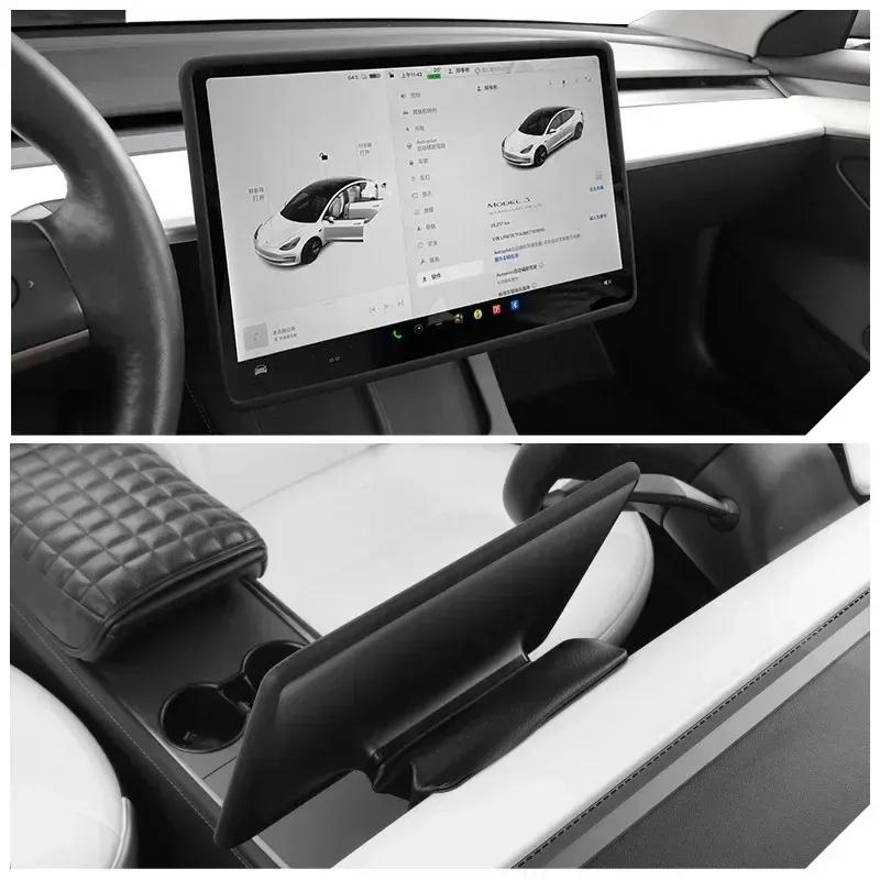 For Tesla Model 3 Highland 2024 Model Y Juniper 2025 Silicone Screen Frame Display Edge Protector Central Control Accessores
