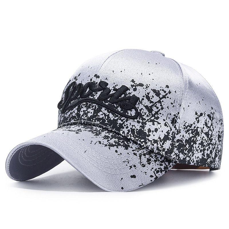 Spring and Summer Versatile Baseball Cap, Fashionable Printed Paint Dot Sun Protection Hat, Unisex Couple Hat