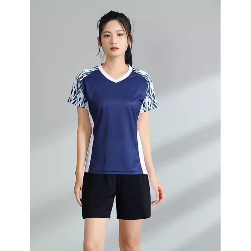 Men Women Badminton Shirts Short Sleeve Breathable Team Training Competition Tops