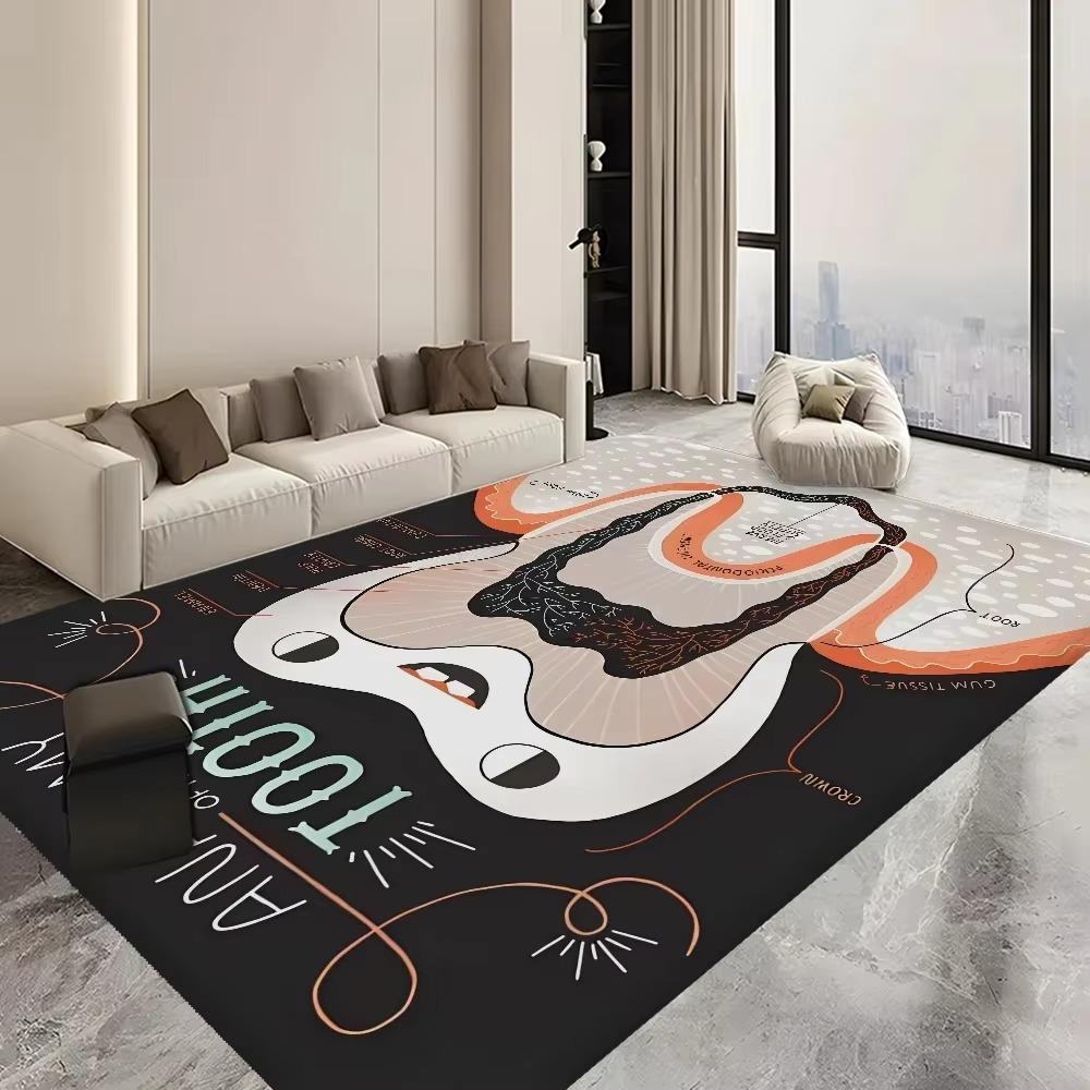 Dental Clinic Welcomes Doormat Anti Slip Rug Hospital Area Decorative Mat Teething Period Babies To Learn Teeth Bedroom Carpets