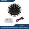 Universal 85mm Tachometer Engine RPM Gauge Set with Hourmeter for Car Boat Truck